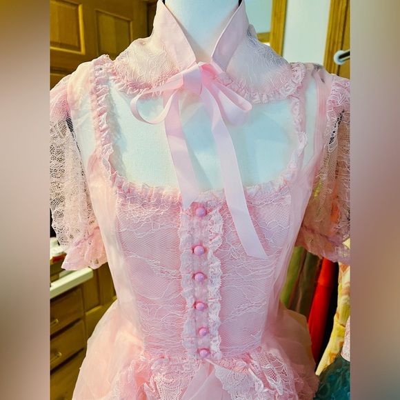 NWT Medium Dolls Kill Current Mood Pretty Imperfect Mini Dress in Pink - Picture 1 of 16